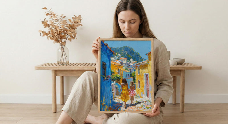 Macau Art Print, Coloane Village Poster, Mothers Day Gift From Daughter, Museum Quality Decor, Mother Daughter Wall Art