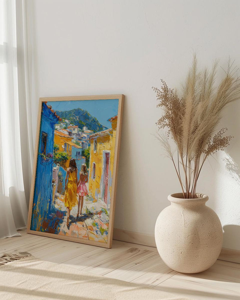 Macau Art Print, Coloane Village Poster, Mothers Day Gift From Daughter, Museum Quality Decor, Mother Daughter Wall Art