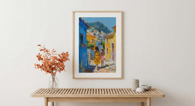 Macau Art Print, Coloane Village Poster, Mothers Day Gift From Daughter, Museum Quality Decor, Mother Daughter Wall Art