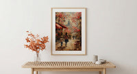 Paris Montmartre Print, Mothers Day Gift From Son, French Cafe Wall Art, Mom And Son Poster, Museum Quality Decor
