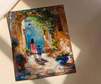 Seville Spain Art Print, Mothers Day Gift From Son, Andalusian Courtyard Decor, Mom And Son Poster, Shipped Wall Art