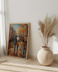 Amsterdam Canal Print, Mothers Day Gift From Son, Netherlands Wall Art, Mom And Son Poster, Museum Quality Decor