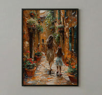 Florence Tuscany Print, Italian Street Wall Art, Mothers Day Gift From Daughter, Museum Quality Decor, Shipped Wall Art