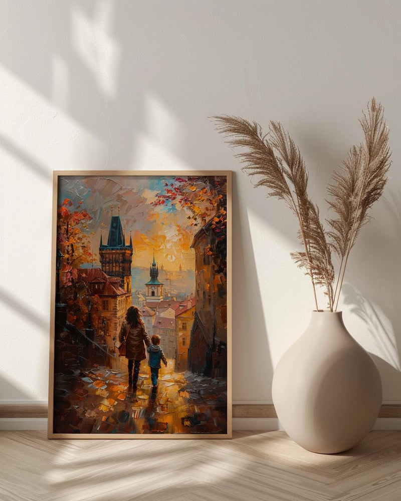 Prague Czechia Print, Old Town Street Wall Art, Mothers Day Gift From Son, Museum Quality Decor, Shipped Wall Art