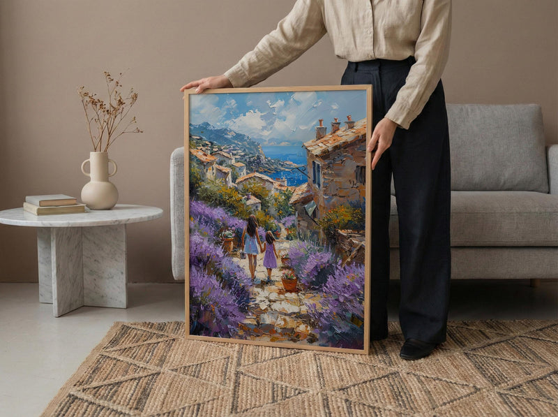 Provence France Print, Lavender Street Wall Art, Mothers Day Gift From Daughter, Museum Quality Decor, Shipped Wall Art
