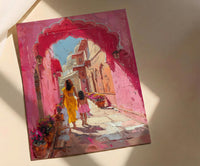 Jaipur India Art Print, Mothers Day Gift From Daughter, Pink City Wall Art, Mother Daughter Poster, Shipped Wall Art