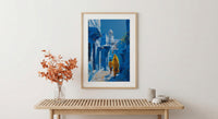 Jodhpur India Print, Blue City Wall Art, Mothers Day Gift From Son, Mom And Son Poster, Museum Quality Decor