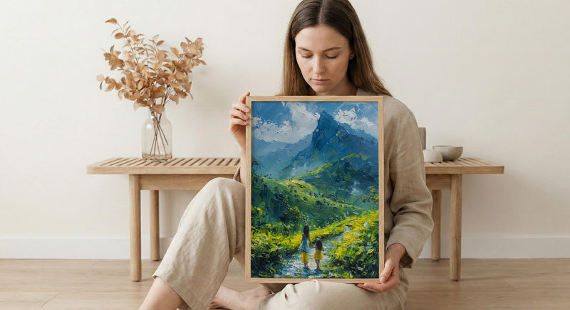 Munnar India Print, Tea Plantation Wall Art, Mothers Day Gift From Daughter, Museum Quality Decor, Shipped Wall Art