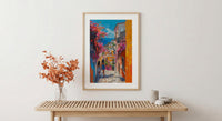 Guanajuato Mexico Art Print, Mothers Day Gift From Daughter, Colorful Street Wall Art, Mother Daughter Poster, Shipped Wall Art