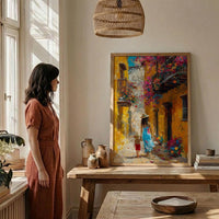 Cartagena Colombia Print, Mothers Day Gift From Son, Colonial Street Wall Art, Mom And Son Poster, Museum Quality Decor