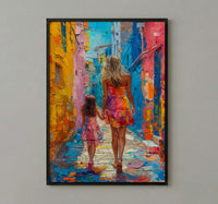 Buenos Aires Print, La Boca Wall Art, Mothers Day Gift From Daughter, Mother Daughter Poster, Shipped Wall Art