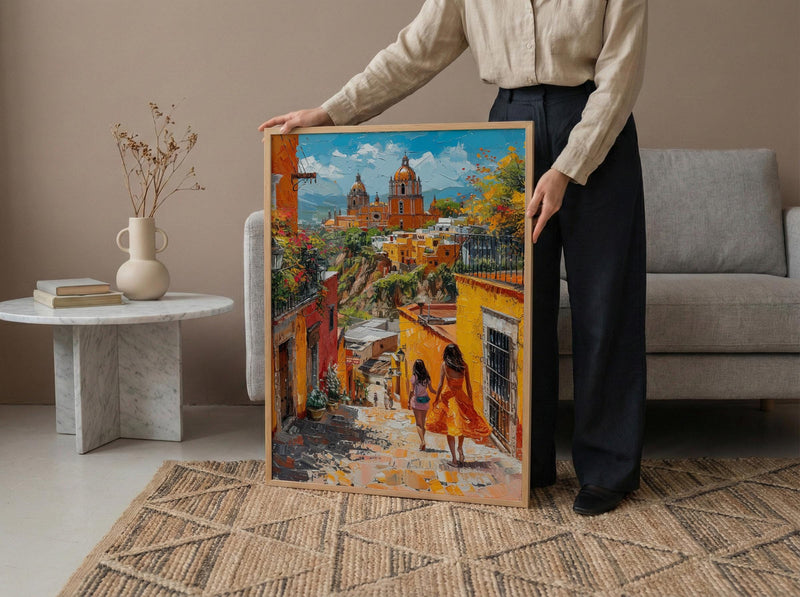 San Miguel Allende Print, Mexican Street Wall Art, Mothers Day Gift From Daughter, Museum Quality Decor, Shipped Wall Art