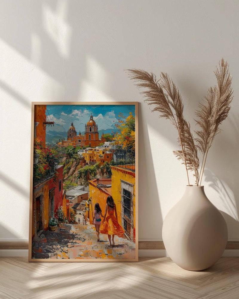 San Miguel Allende Print, Mexican Street Wall Art, Mothers Day Gift From Daughter, Museum Quality Decor, Shipped Wall Art