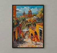 San Miguel Allende Print, Mexican Street Wall Art, Mothers Day Gift From Daughter, Museum Quality Decor, Shipped Wall Art