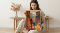 Petra Jordan Art Print, Ancient City Wall Art, Mothers Day Gift From Son, Mom And Son Poster, Museum Quality Decor