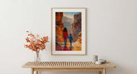 Petra Jordan Art Print, Ancient City Wall Art, Mothers Day Gift From Son, Mom And Son Poster, Museum Quality Decor