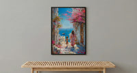 Muscat Oman Art Print, Muttrah Corniche Decor, Mothers Day Gift From Son, Mom And Son Poster, Museum Quality Decor