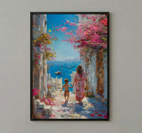 Muscat Oman Art Print, Muttrah Corniche Decor, Mothers Day Gift From Son, Mom And Son Poster, Museum Quality Decor
