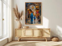Doha Qatar Art Print, Souq Waqif Wall Decor, Mothers Day Gift From Son, Mom And Son Poster, Museum Quality Decor