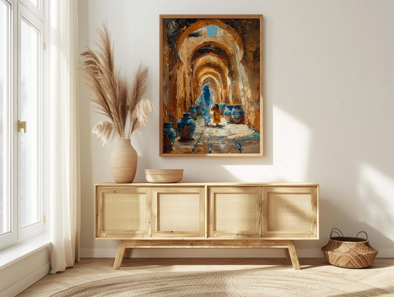Nizwa Oman Art Print, Ancient Archway Decor, Mothers Day Gift From Daughter, Mother Daughter Poster, Shipped Wall Art
