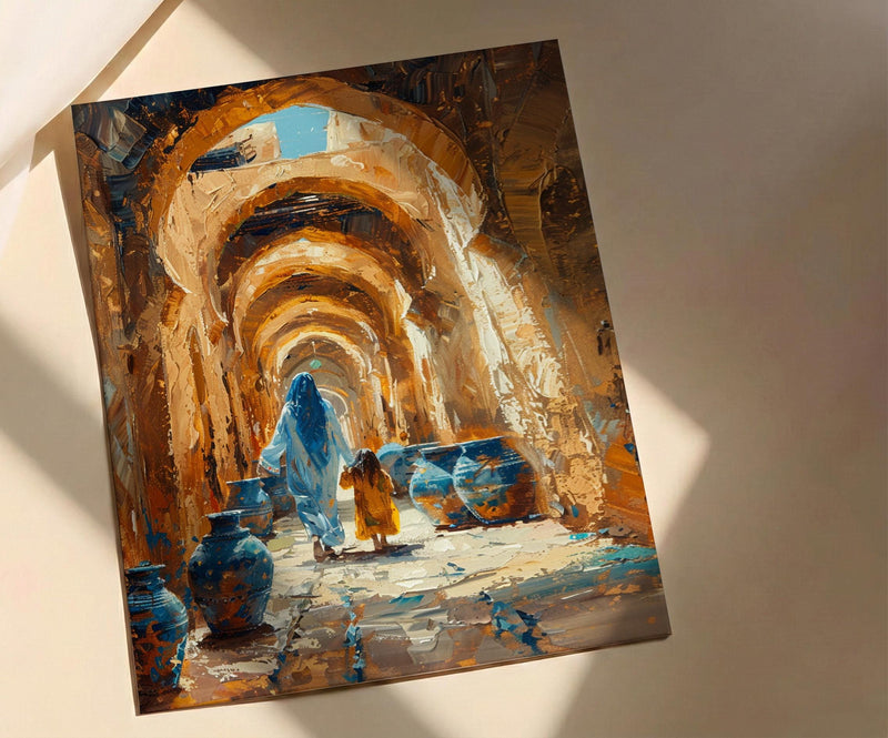 Nizwa Oman Art Print, Ancient Archway Decor, Mothers Day Gift From Daughter, Mother Daughter Poster, Shipped Wall Art