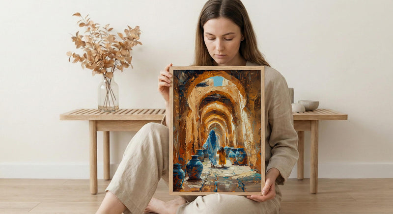 Nizwa Oman Art Print, Ancient Archway Decor, Mothers Day Gift From Daughter, Mother Daughter Poster, Shipped Wall Art