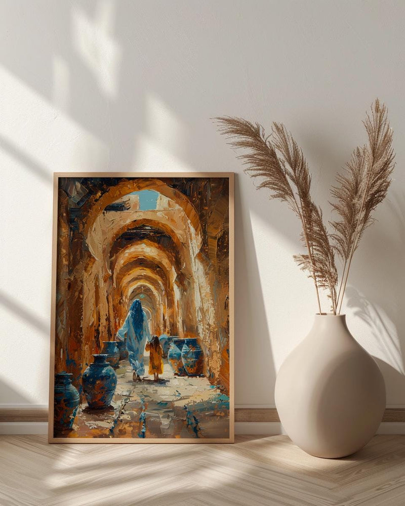 Nizwa Oman Art Print, Ancient Archway Decor, Mothers Day Gift From Daughter, Mother Daughter Poster, Shipped Wall Art