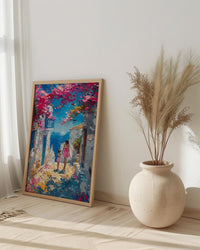 Alacati Turkey Print, Aegean Coastal Wall Art, Mothers Day Gift From Daughter, Mother Daughter Poster, Museum Quality Decor