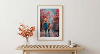 New York West Village Print, Mothers Day Gift From Daughter, NYC Brownstone Wall Art, Mother Daughter Poster, Shipped Wall Art