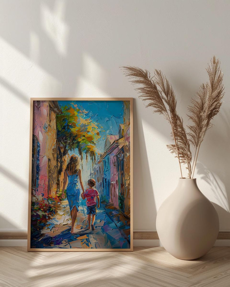 Charleston Rainbow Row Print, Mothers Day Gift From Son, Southern Wall Art, Mom And Son Poster, Museum Quality Decor