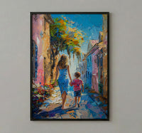Charleston Rainbow Row Print, Mothers Day Gift From Son, Southern Wall Art, Mom And Son Poster, Museum Quality Decor