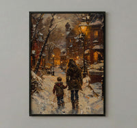 Boston Beacon Hill Print, Acorn Street Wall Art, Mothers Day Gift From Son, Mom And Son Poster, Museum Quality Decor
