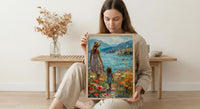 Victoria BC Art Print, Canadian Spring Wall Art, Mothers Day Gift From Daughter, Mother Daughter Poster, Shipped Wall Art