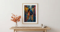 New Orleans Wall Art, French Quarter Couple Print, Jazz City Painting, Colorful Street Decor, Romantic Travel Gift