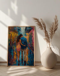 New Orleans Wall Art, French Quarter Couple Print, Jazz City Painting, Colorful Street Decor, Romantic Travel Gift