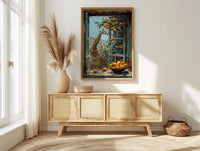 Textured Kenya Giraffe Window - Safari Art Print