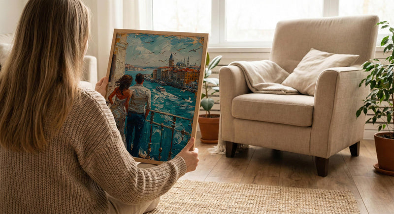 Istanbul Poster, Turkey Travel Art Print, Galata Tower Wall Art, Bosphorus Ferry Painting, Cityscape Decor