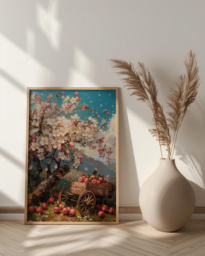 Kazakhstan Apple Blossom Art Print, Spring Nature Decor - Housewarming Gift