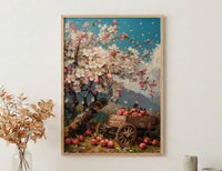 Kazakhstan Apple Blossom Art Print, Spring Nature Decor - Housewarming Gift