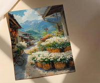Yangmingshan Calla Lily Art Print, White Floral Spring Decor - Living Room Decor