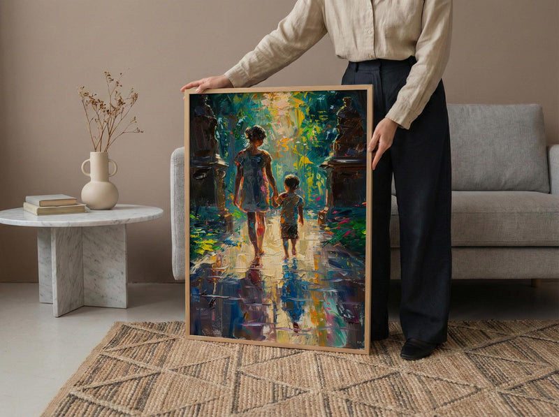 Vienna Palace Wall Art, Mother and Son Poster - Gift for Mom