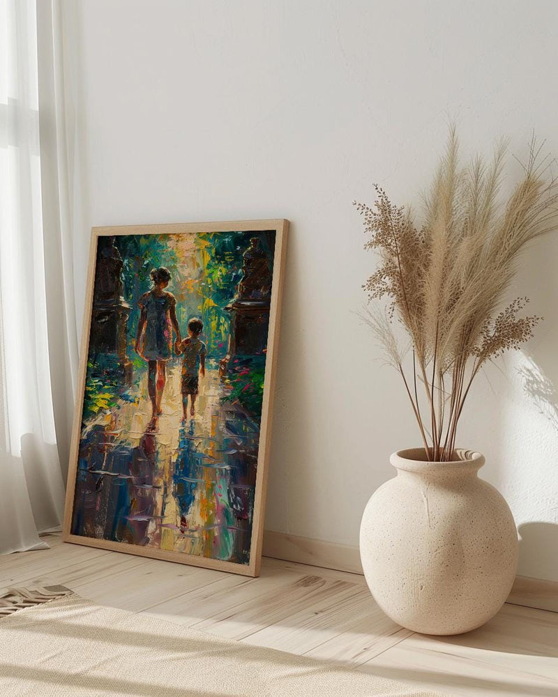 Vienna Palace Wall Art, Mother and Son Poster - Gift for Mom