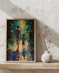 Vienna Palace Wall Art, Mother and Son Poster - Gift for Mom
