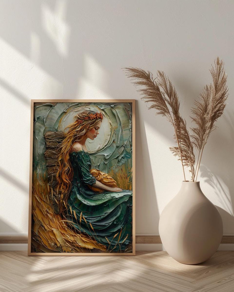 The Empress Tarot Print, Mothers Day Gift From Daughter, Divine Feminine Wall Art, Museum Quality Decor, Shipped Wall Art