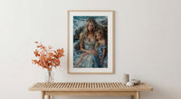 Queen Of Cups Tarot Print, Mothers Day Gift From Son, Spiritual Wall Art, Tarot Card Poster, Museum Quality Decor