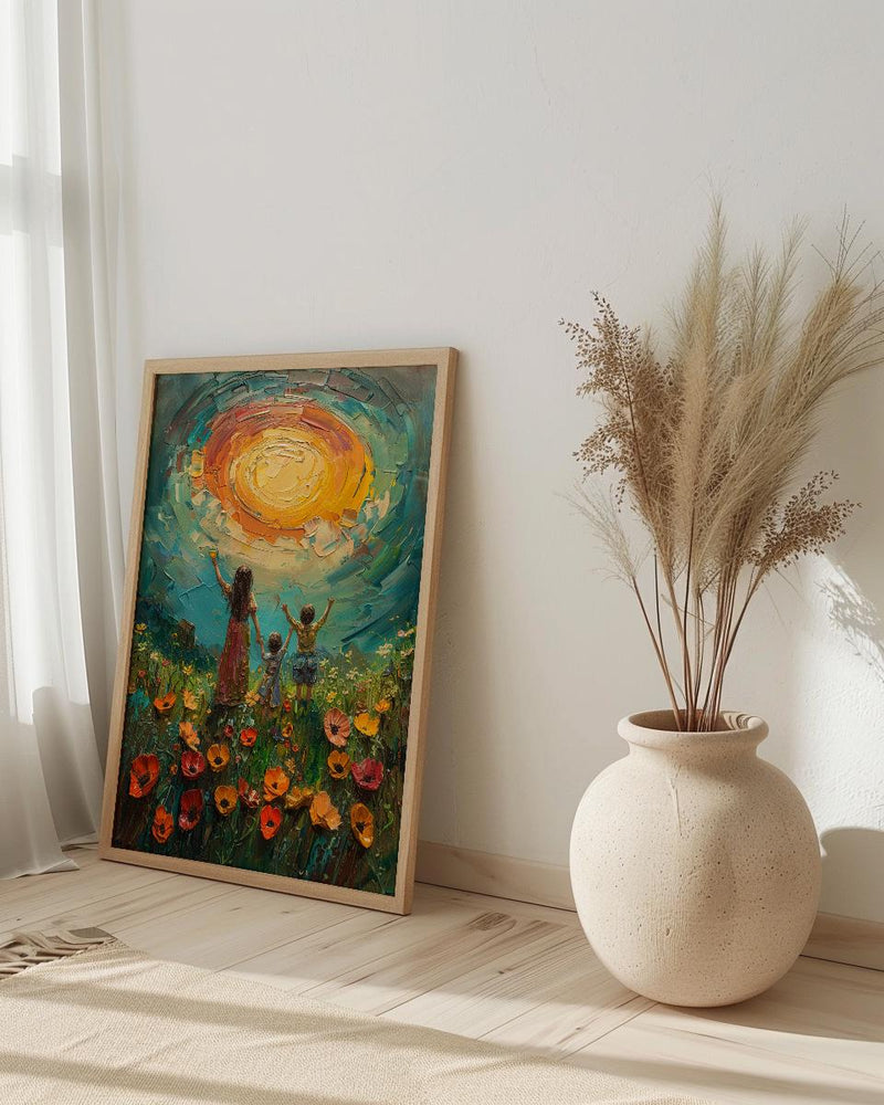 Ten Of Cups Tarot Print, Family Happiness Wall Art, Mothers Day Gift From Daughter, Museum Quality Decor, Shipped Wall Art