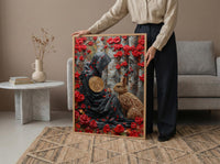 Queen Of Pentacles Print, Earth Mother Wall Art, Mothers Day Gift From Son, Museum Quality Decor, Shipped Wall Art