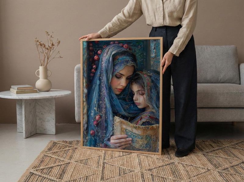 The High Priestess Print, Wise Mother Wall Art, Mothers Day Gift From Son, Museum Quality Decor, Shipped Wall Art
