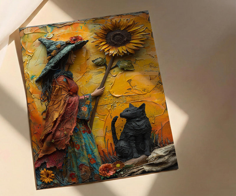Queen Of Wands Tarot Print, Strong Mother Wall Art, Mothers Day Gift From Son, Museum Quality Decor, Shipped Wall Art