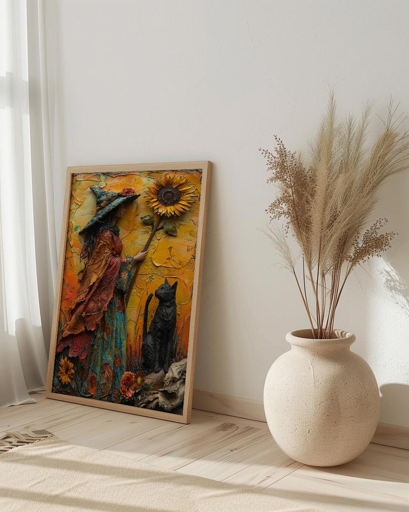 Queen Of Wands Tarot Print, Strong Mother Wall Art, Mothers Day Gift From Son, Museum Quality Decor, Shipped Wall Art